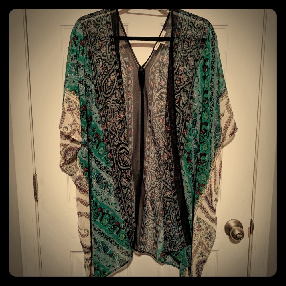 **SOLD** Boho Sheer Kimono Duster
